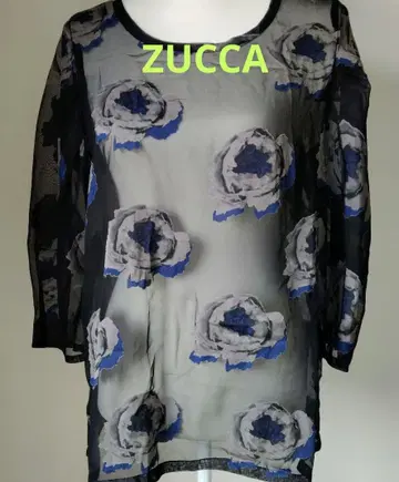 zucca 주카 꽃무늬 시어 블라우스 미사용