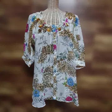 이타리야 시스루 블라우스