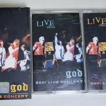 지오디 god 2001 라이브 콘서트 2TAPE (카세트테이프) | CD/DVD/LP