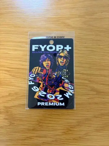 B'z FYOP 패스 케이스 premium석 한정판 굿즈 넥스트랩 없음