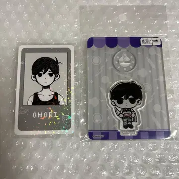 OMORI 아크릴 스탠드 홀로그램 카드 봉돌