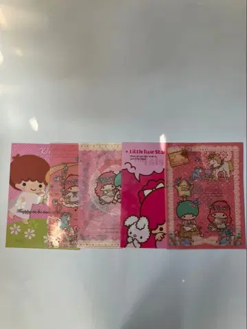 산리오 키키라라 리틀트윈스타 파일 세트 1 헤이세이 레트로