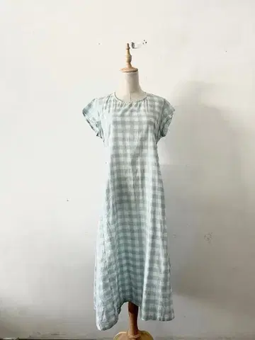 nidhi 깅엄 체크 원피스