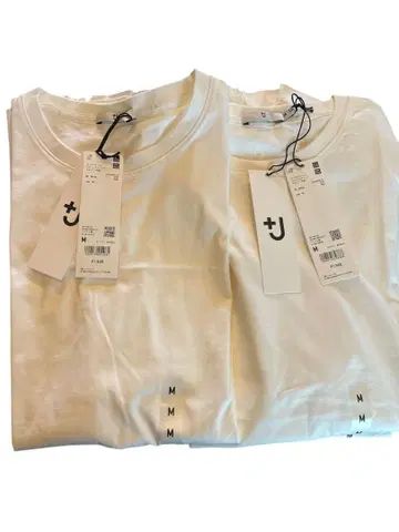 단종 UNIQLO +J 티셔츠 화이트 M 사이즈 2개 세트