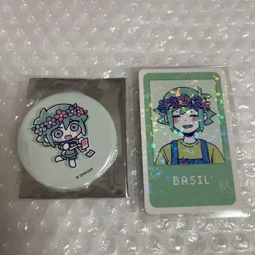 OMORI 카페 바질 캔뱃지 홀로그램 카드