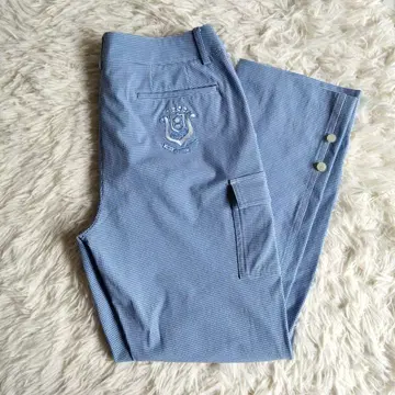 미사용 PICONE 피코네 깅엄 체크 골프 팬츠 38