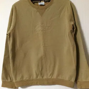 LACOSTE 라코스테 맨투맨 트레이닝복 베이지 브라운 계열 악어 자수
