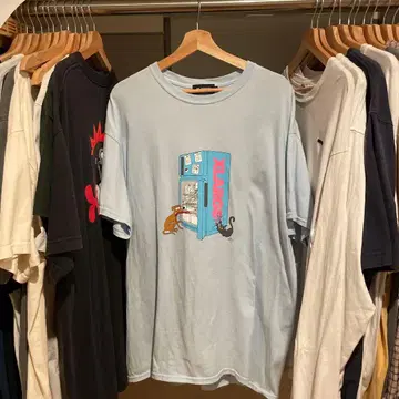XLARGE The Simpsons 콜라보 T셔츠 라이트 블루