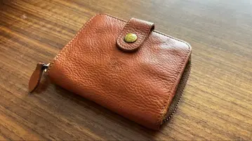 IL BISONTE 접이식 지갑 오렌지