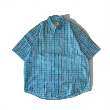 Eddie Bauer s/s 시어 서커커 플래드 셔츠