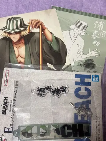 BLEACH 우라하라 키스케 엽서 아크릴 키링 세트 3점