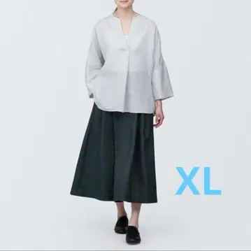 무인양품 라미 스커트 XL 린넨 100%