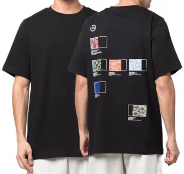 Y-3 티셔츠 백 프린트 블랙