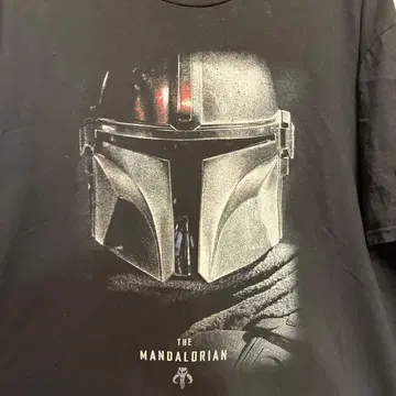 STAR WARS 만달로리안 해외 구제 의류 반팔 블랙