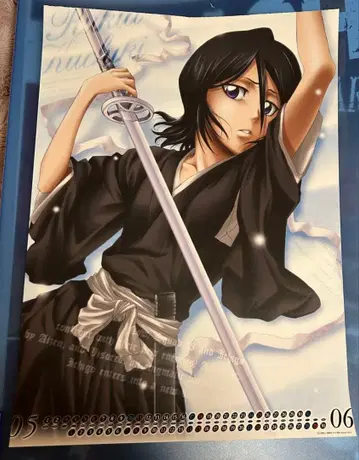 후목 루키아 BLEACH 애니메이션 달력 A3 사이즈 초레어