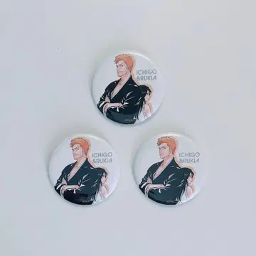 BLEACH EX. 원화전 오리지널 캔뱃지 쿠로사키 이치고 후목 루키아