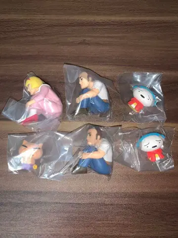 짱구는 못말려(크레용 신짱) 기다림 7 캡슐 토이 피규어 6개 세트
