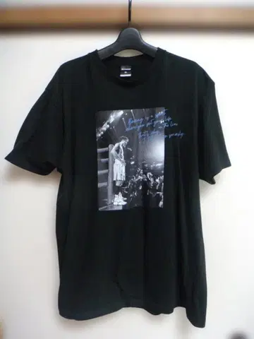 MONSTER 복싱 포토 프린트 T셔츠 블랙 XL