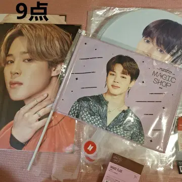 BTS 방탄소년단 지민 프리미엄 포토 부채 플래그 미개봉