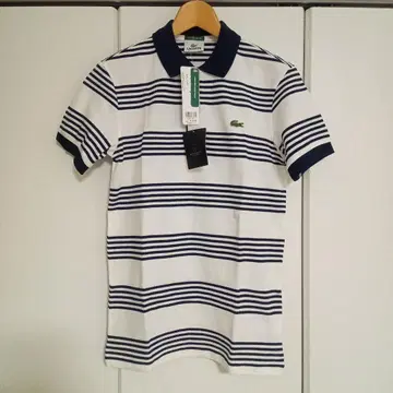 새상품 LACOSTE 라코스테 보더 피케 셔츠 UA 별주 사이즈 2