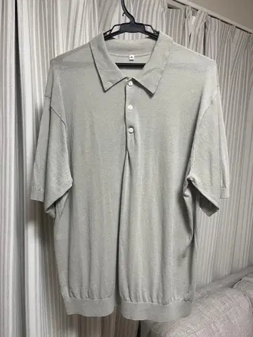 무인양품 MUJI Labo 코튼 니트 반팔