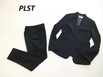 PLST 띠어리 봄/여름 스트레치 노카라 팬츠 셋업 S/XXS