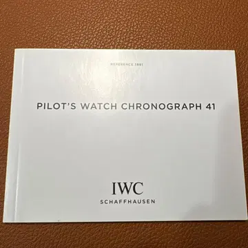 IWC 파이롯트 워치 크로노그래프 41mm 사용설명서