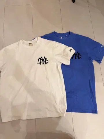 New Era x MLB x bts 콜라보 퍼포먼스 T셔츠 2장 세트