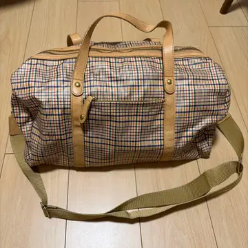 tsumori chisato TRAVEL 보스턴 백 체크 무늬