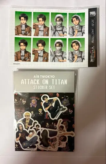 진격의 거인 wit studio 리바이 증명사진풍 스티커 에어 도쿄