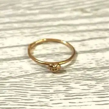 EM 하트 모티브 반지 10K 골드 핑키링 1호