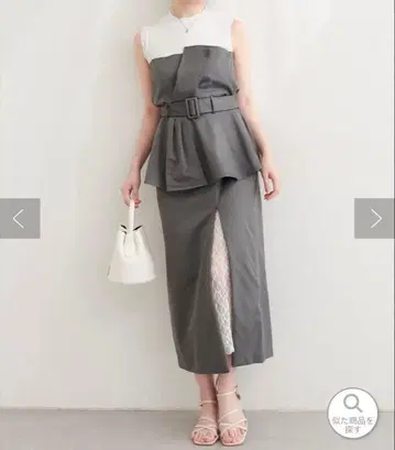 natural couture 셋업 타이트 스커트 레이스