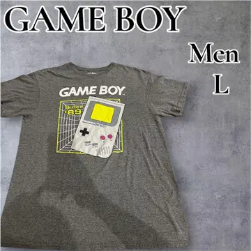 GAME BOY 게임보이 T셔츠 그레이 남성용 L 레트로 게임
