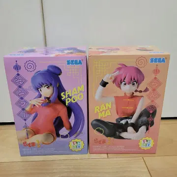 란마1/2 쵸코노세 피규어 샴푸 & 란마 2체 세트