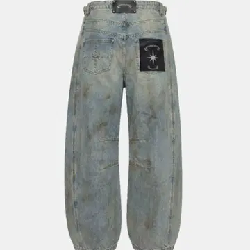 BADBLOOD Star-Studded Barrel Jeans