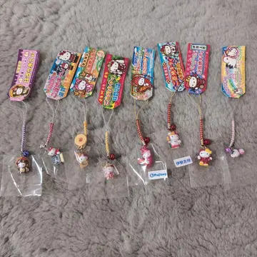HELLO KITTY 고토치 키티 스트랩 간사이 지방 8종 세트