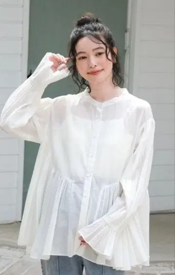 LEPSIM 페플럼 플레어 블라우스