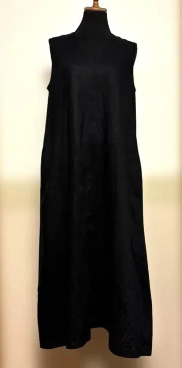 무인양품 슬리브리스 린넨 원피스 미사용 택 포함