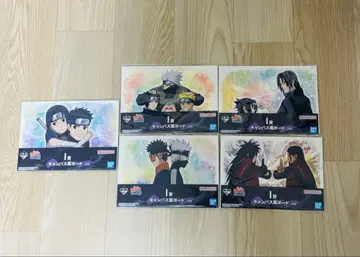 NARUTO 제일복권 I상 캔버스풍 보드 5종 세트 이타치 오비토