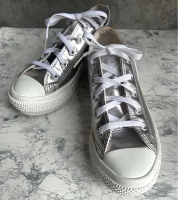 단종품 CONVERSE 컨버스 올스타라이트PLTS 실버 통굽