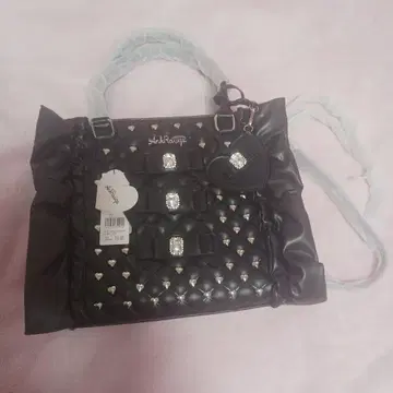 앙크루즈 Ank Rouge 비쥬 퀼팅 토트백 블랙