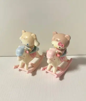 산리오 라떼곰 키티 시나몬 목마 시크릿 마스코트 목마