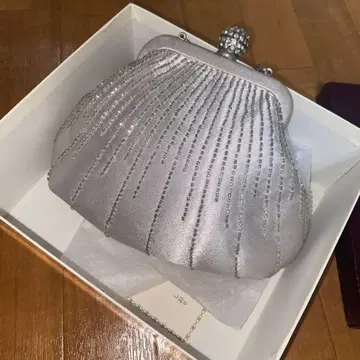 [ 새상품급 ] 파티 백 클러치 가마구치 비쥬 큐빅 백화점