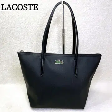 LACOSTE 라코스테 토트백 PVC 가죽 A4 대용량 블랙
