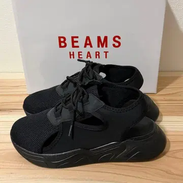 [ 새상품 ] BEAMS HEART 미드솔 뮬 스니커즈 샌들 L