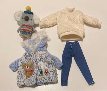 작가님 22cm 인형용 상의, 팬츠, 아우터, 코알라 봉제 인형