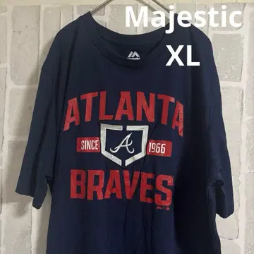 Majestic ATLANTA BRAVES T셔츠 XL MLB 네이비