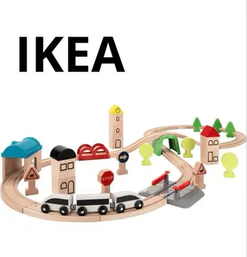 IKEA 이케아 LILLABO 기차 레일 포함 44개 리라부 피규어