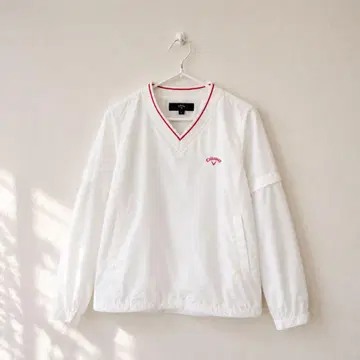 캘러웨이 2way 블루종 화이트 M 골프웨어