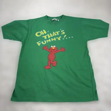 레어! 엘모 SESAME STREET Elmo 티셔츠 그린 M